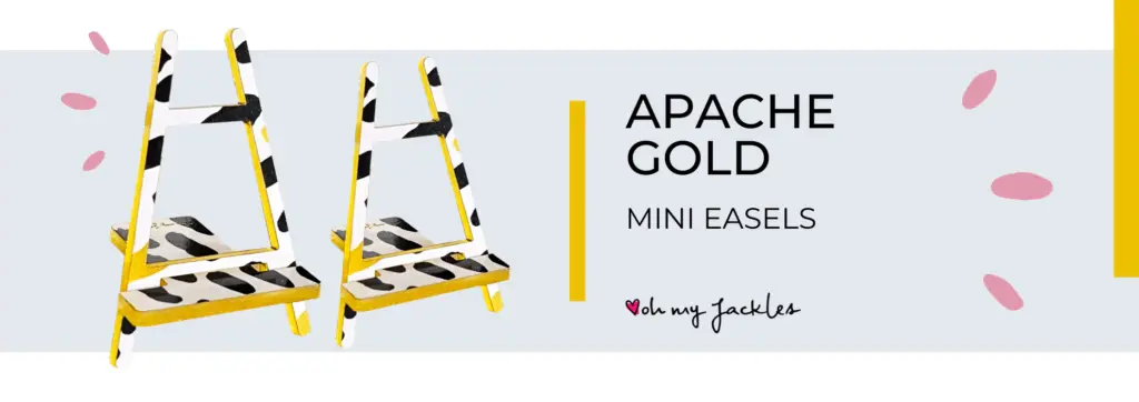 Apache Gold Mini Easels Long Banner by OhMyJackles