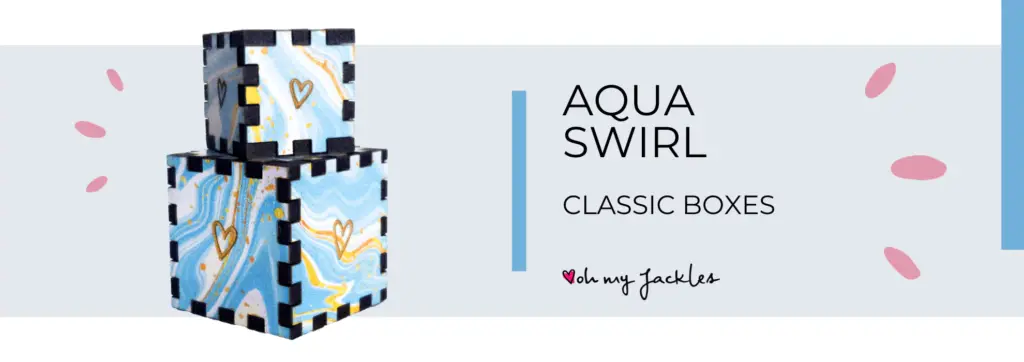 Aqua Swirl Classic Long Banner by OhMyJackles