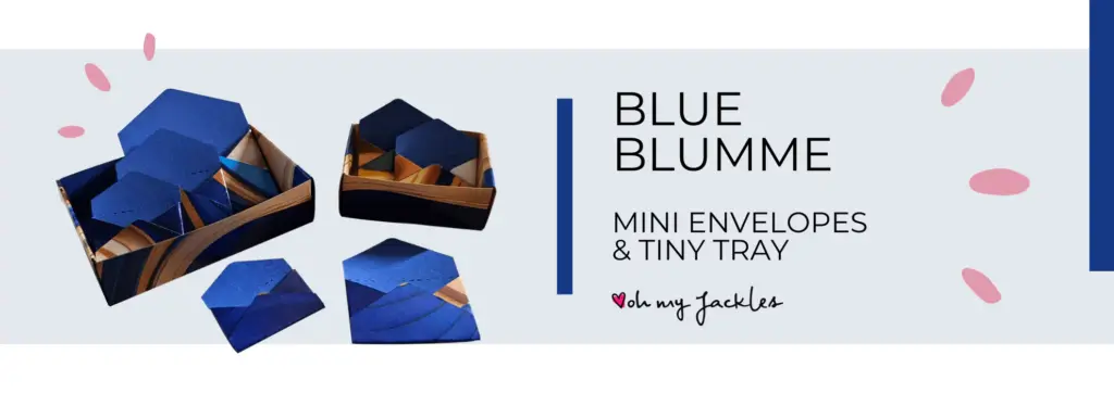 BLUE BLUMME mini envi & tiny tray LONG BANNER by OhMyJackles