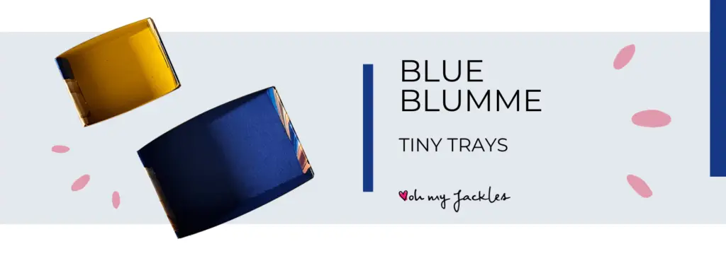 BLUE BLUMME tiny tray LONG BANNER by OhMyJackles