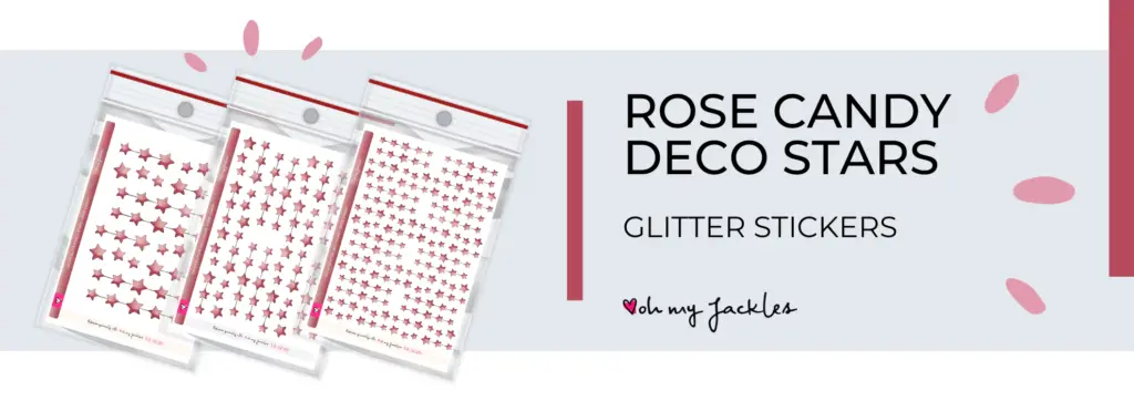 Rose Candy Deco Stars long banner by OhMyJackles