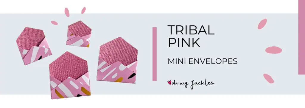 Tribal Pink Mini Envelopes LONG BANNER by OhMyJackles