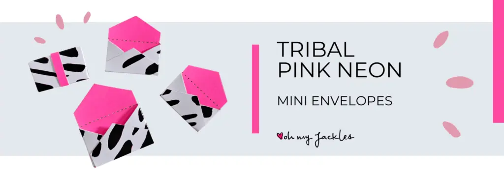Tribal Moo Neon Pink Mini Envi Long Banner by OhMyJackles