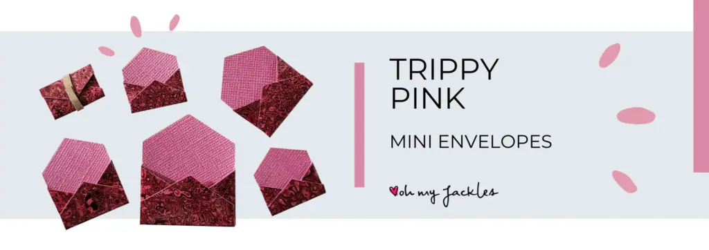 Trippy Pink Mini Envelopes LONG BANNER by OhMyJackles