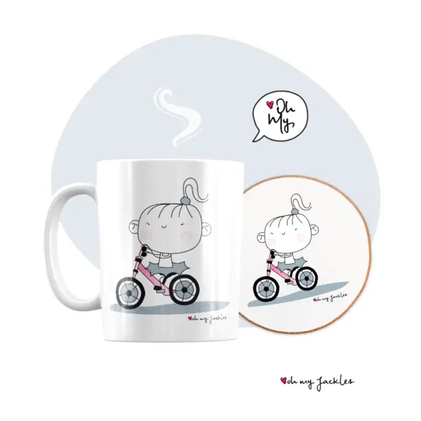 Amy Bike Mug & Coaster by OhMyJackles 2024