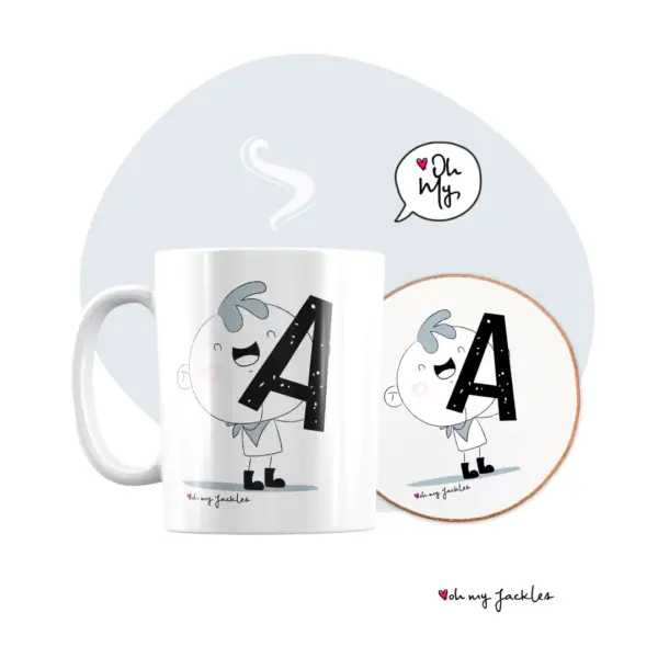 Jackson A Mug & Coaster by OhMyJackles 2024