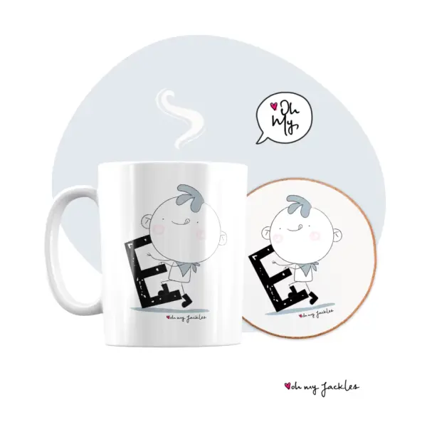 Jackson E Mug & Coaster by OhMyJackles 2024