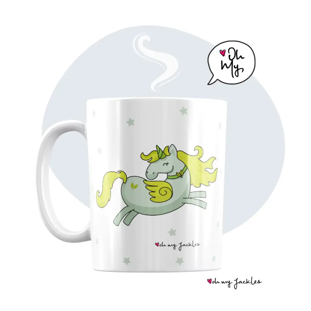 Leafy Leap Mug by OhMyJackles 2024